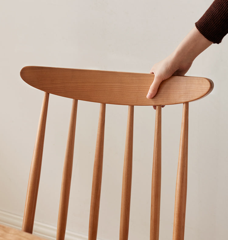 Cherry Solid Wood Windsor Chair 4 pcs set