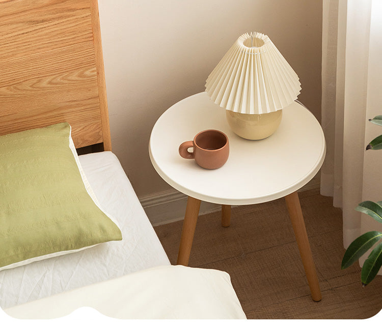 Ash Solid Wood Small Round Table