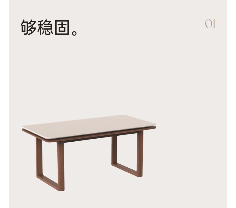 Solid Longan Hardwood Slab Dining Table with Antique-Inspired Retro Design