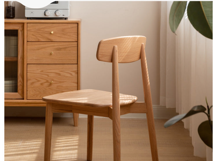 Black Walnut, Ash, Oak, Beech Solid Wood, Solid Rubberwood Dining Chair 4pcs Set