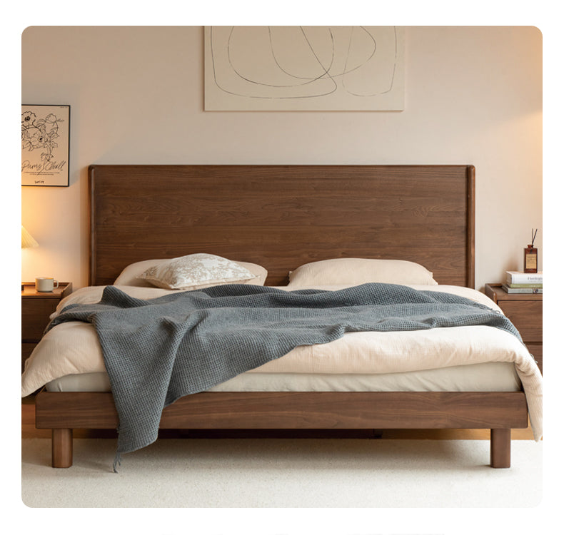 Ash, North American Black Walnut High Head Bed