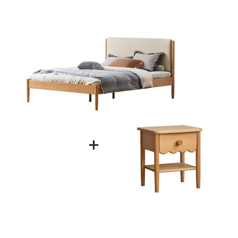 Beech solid wood Bed simple boys and girls<