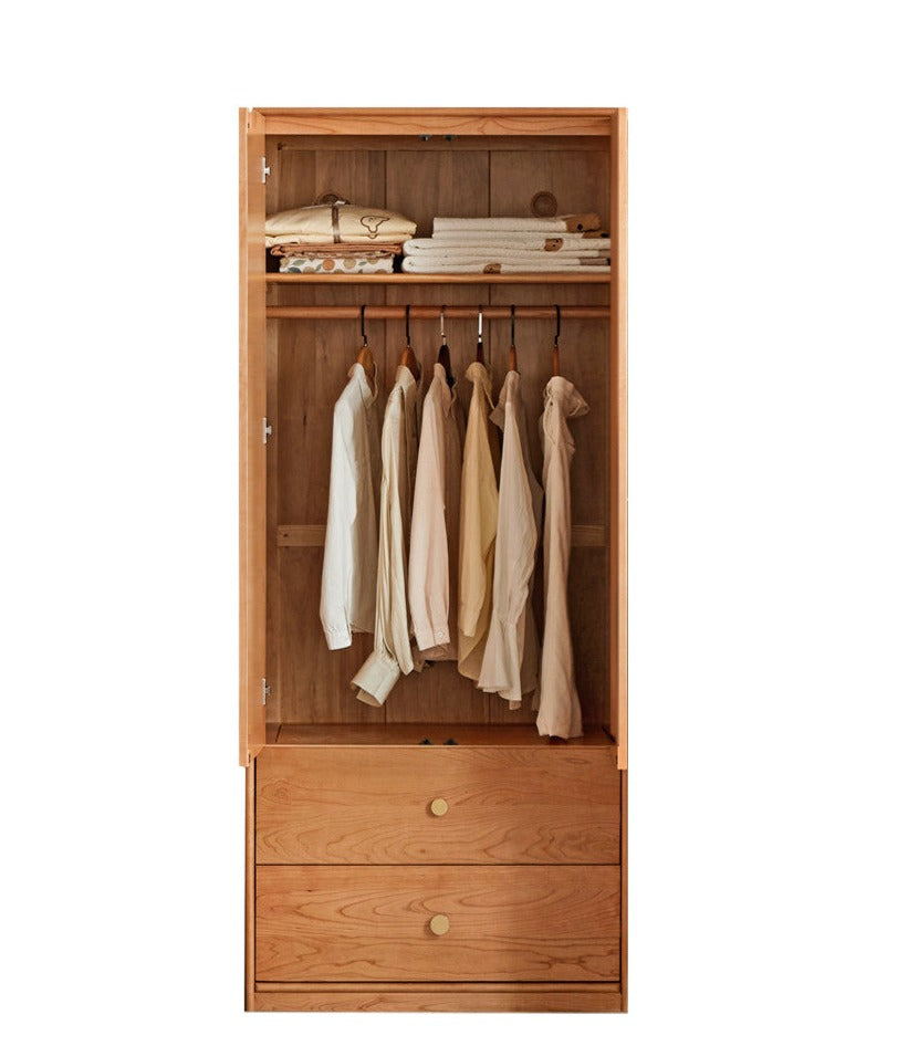 Сherry Solid Wood Exquisite Wardrobe.