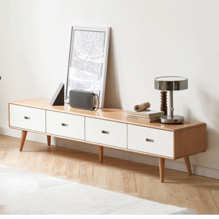 European Beech solid wood TV cabinet"+