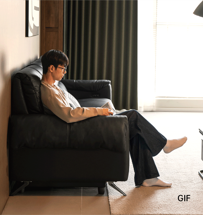 Leather Telescopic Electric Sofa Modern.