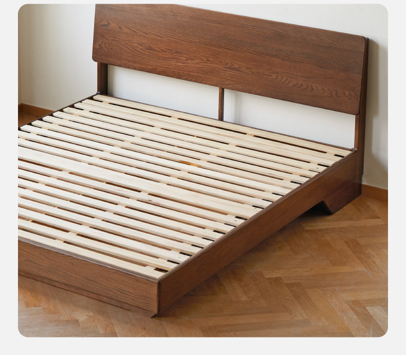 Black Walnut, Oak Suspended Luminous Box Bed