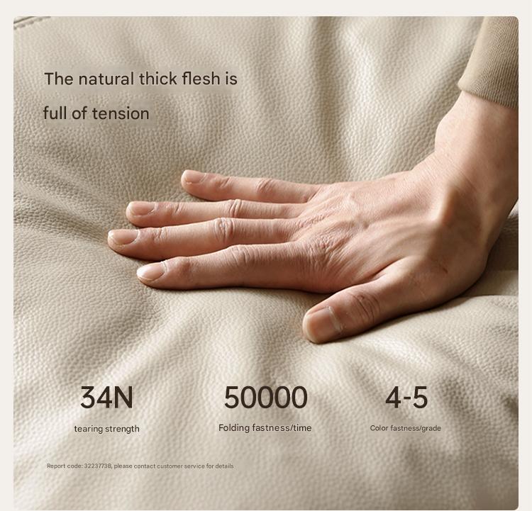 Sandalwood , Black Walnut, Oak Solid Wood First Layer Yellow Cowhide Leather,Technical Cloth