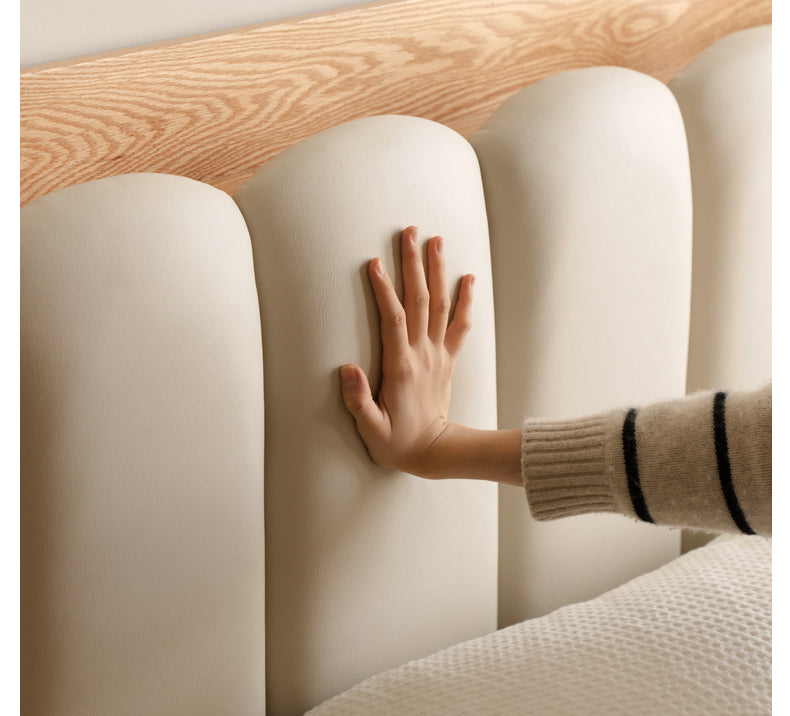Beech, Oak Solid Wood Soft-Packe, Piano Key Bed