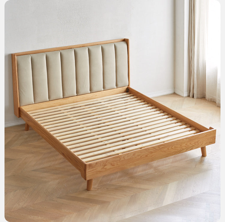 Oak, Ash Solid Wood Technology Cloth Harp Bed