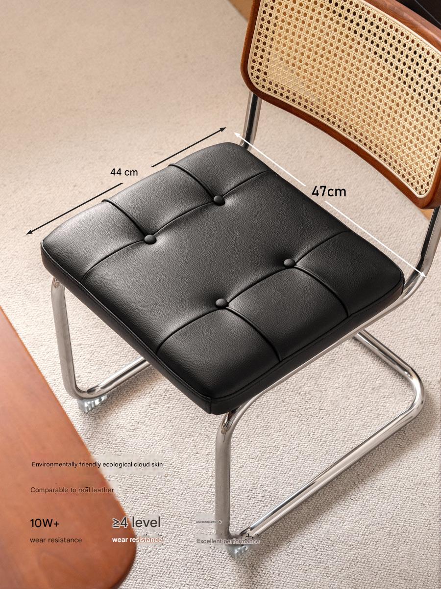 4 pcs Oak Solid Wood leather Soft Suspended Chair