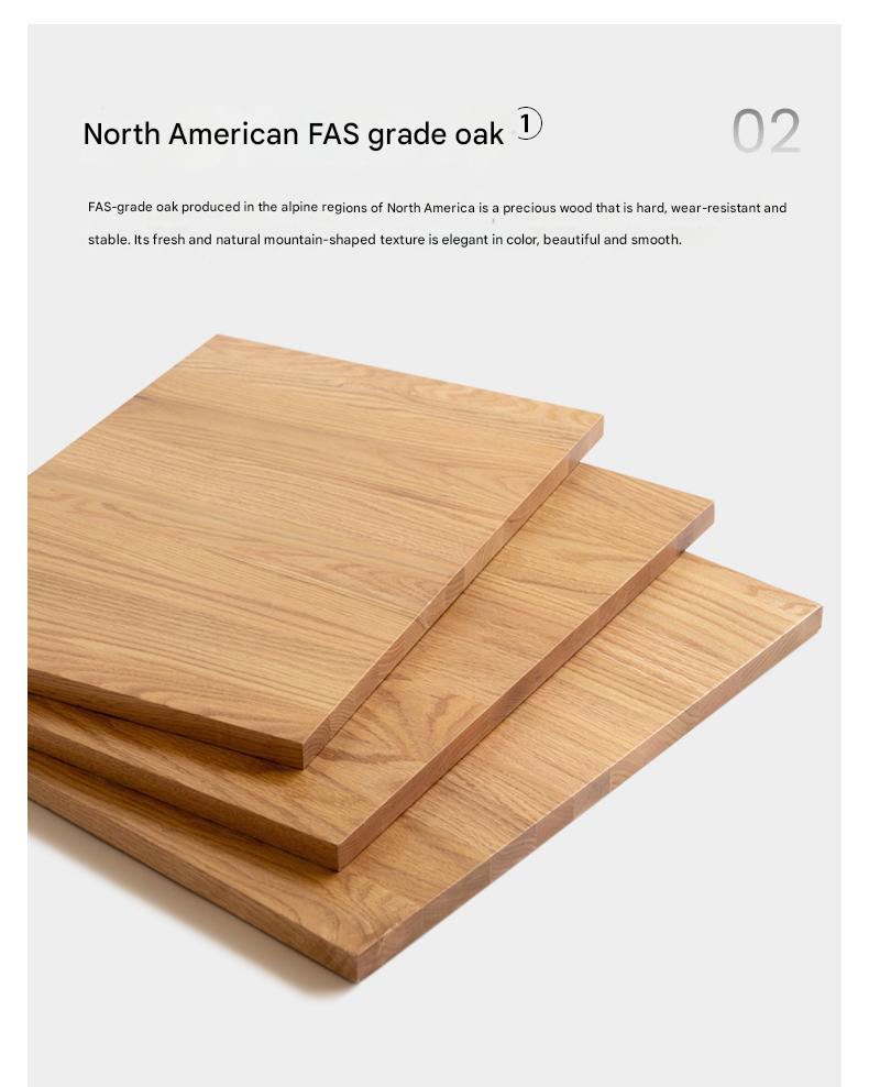 Ash, Oak Solid Wood Modern Dining Table