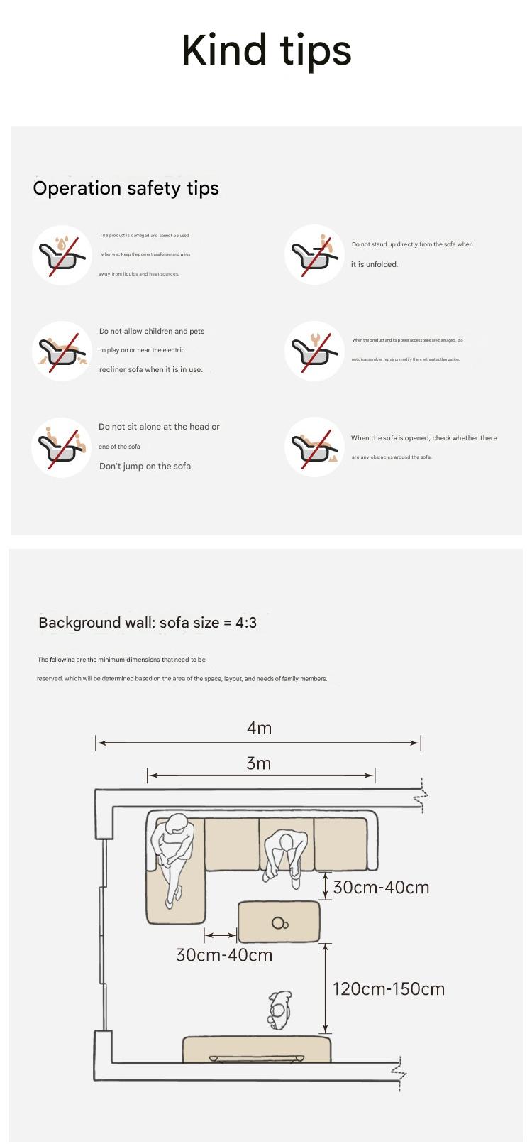 Genuine Leather Electric high back Sofa
