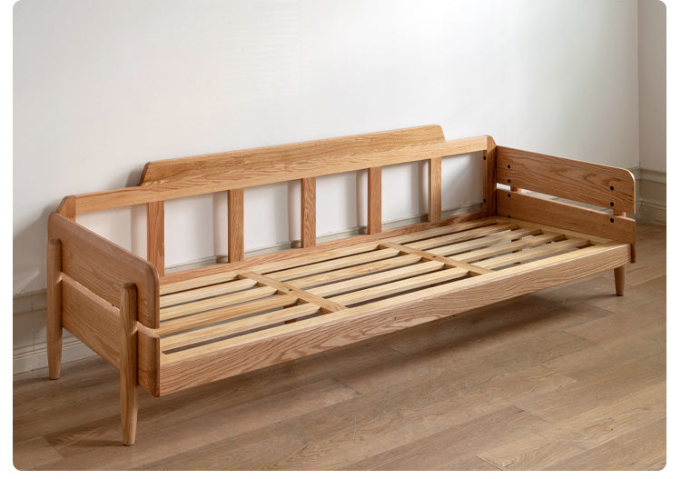 Ash Solid Wood Fabric Sofa.