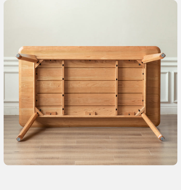 Poplar, Cherry Solid Wood Vintage Dining Table