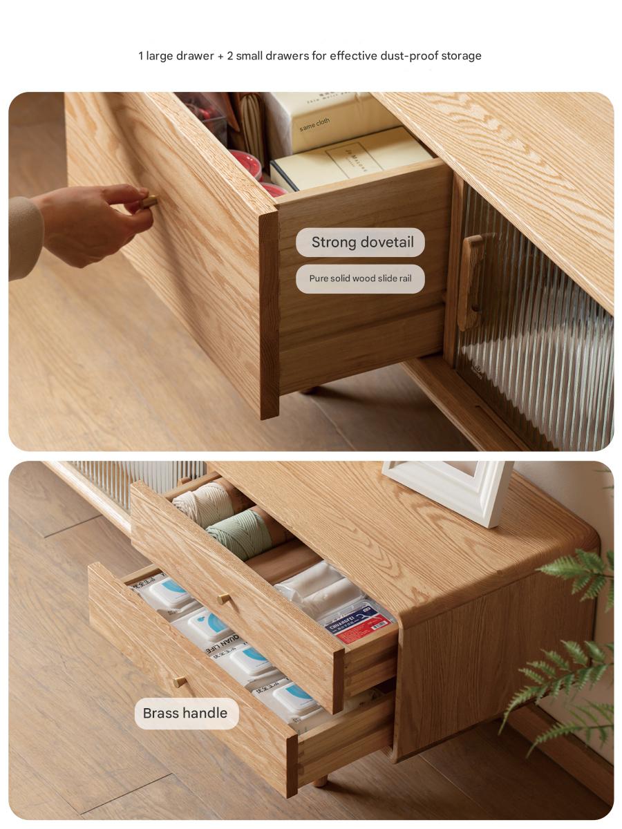 Oak Solid Wood TV Stand
