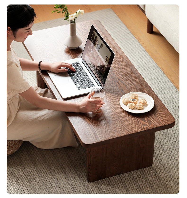 Ash Solid Wood Modern Small Tea Table