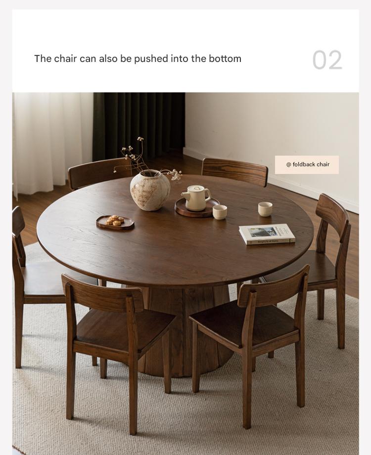 Ash, Black Walnut Solid Wood Modern Large Dining Table