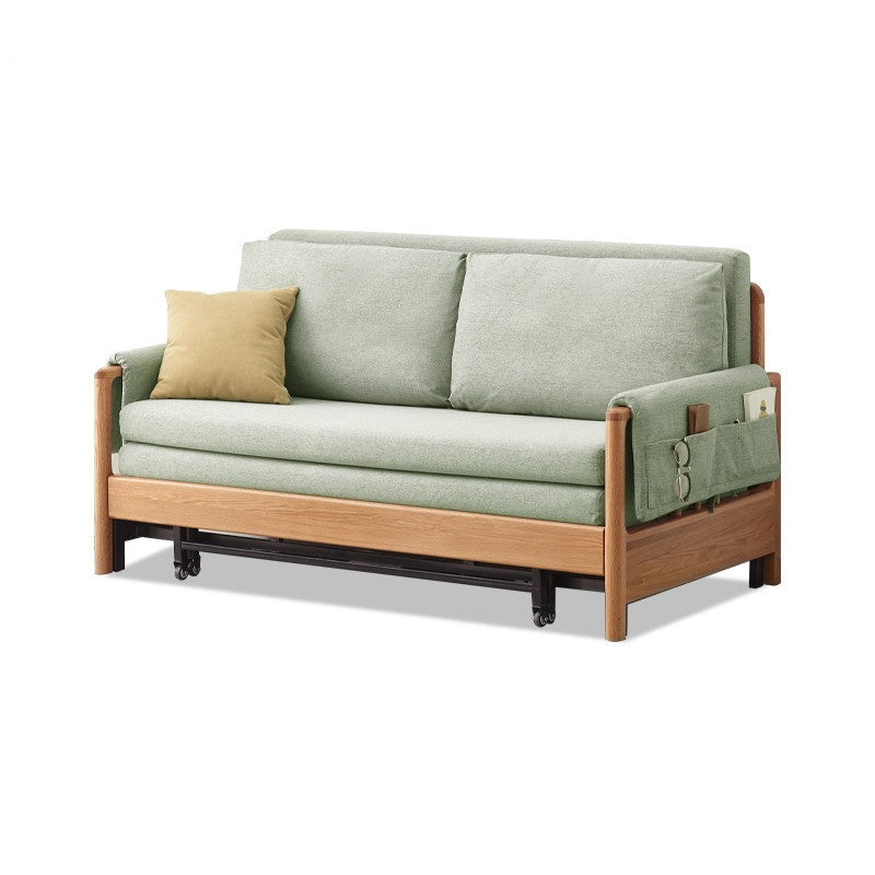 Beech Solid Wood Sofa Bed Modern.
