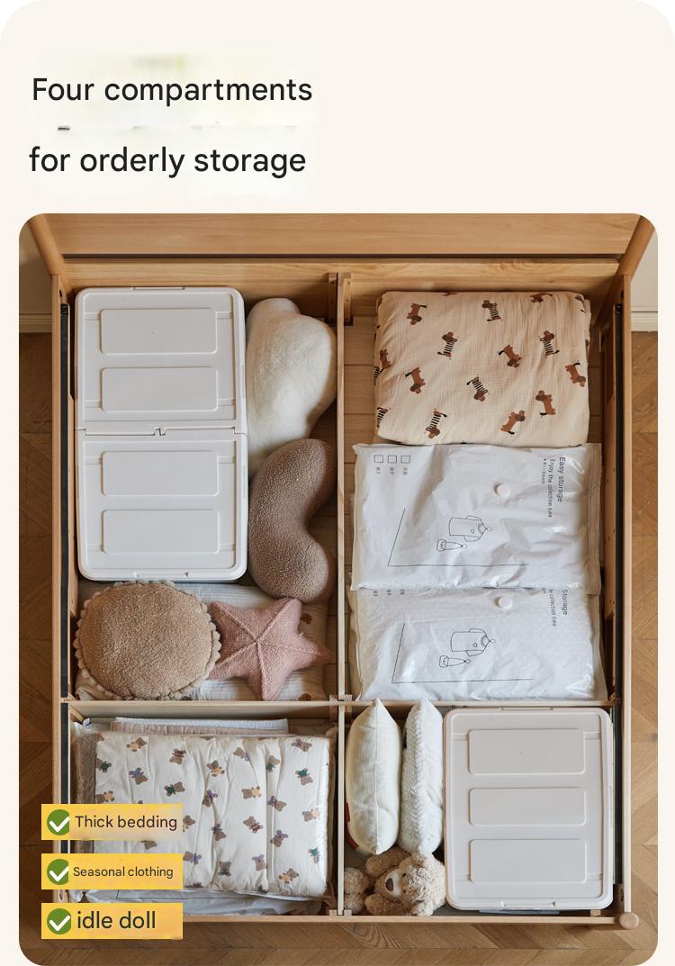 Beech Solid Wood Children's Box Bed