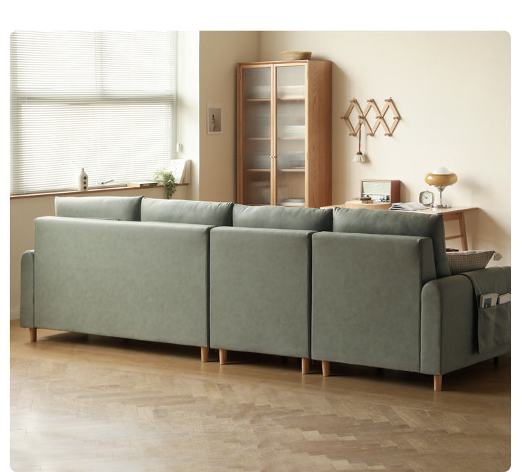 Lux technology green fabriс sofa.