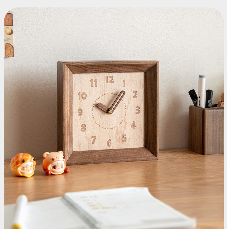 Cherry, Black Walnut Solid Wood Silent Movement Wall Clock