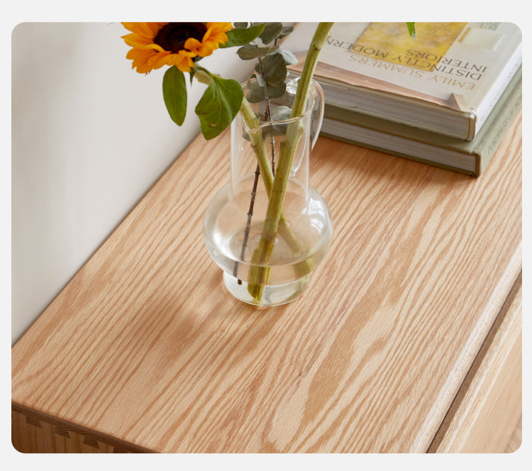 Oak, Cherry Wood, Black Walnut, TV Stand Floor Cabinet