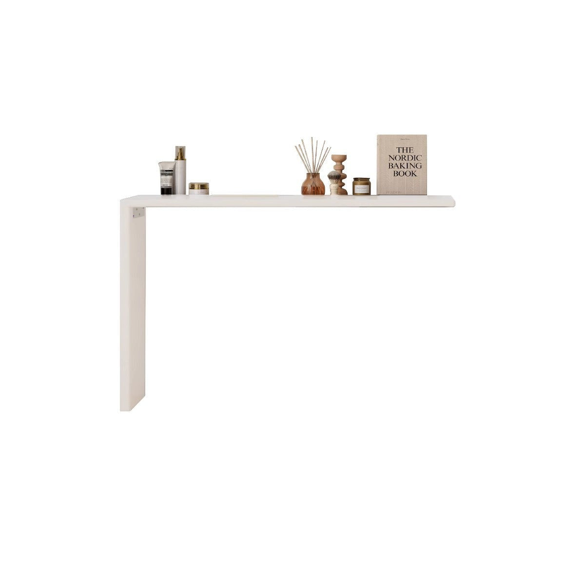 Poplar, Oak Solid Wood Telescopic Dressing Table Three Drawers.