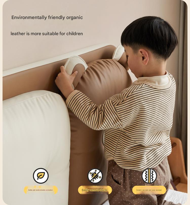 Organic Leather Children's Soft Bag Boy and Girl Bed