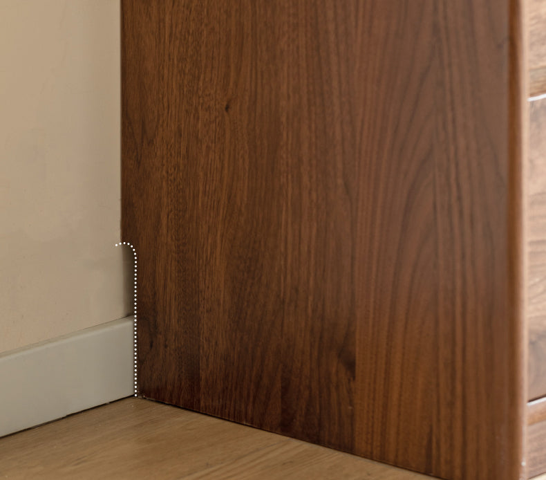 Black Walnut, Walnut Tree Solid Wood Retractable Vanity Table.