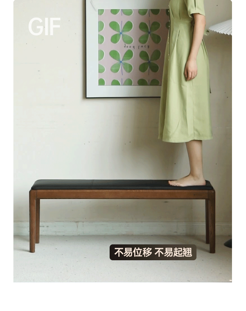 Oak Solid Wood Nordic Soft Pack Long Bench