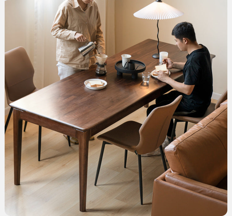 Black Walnut, Ash, Oak, Sandalwood Solid Wood Office Desk, Long Table