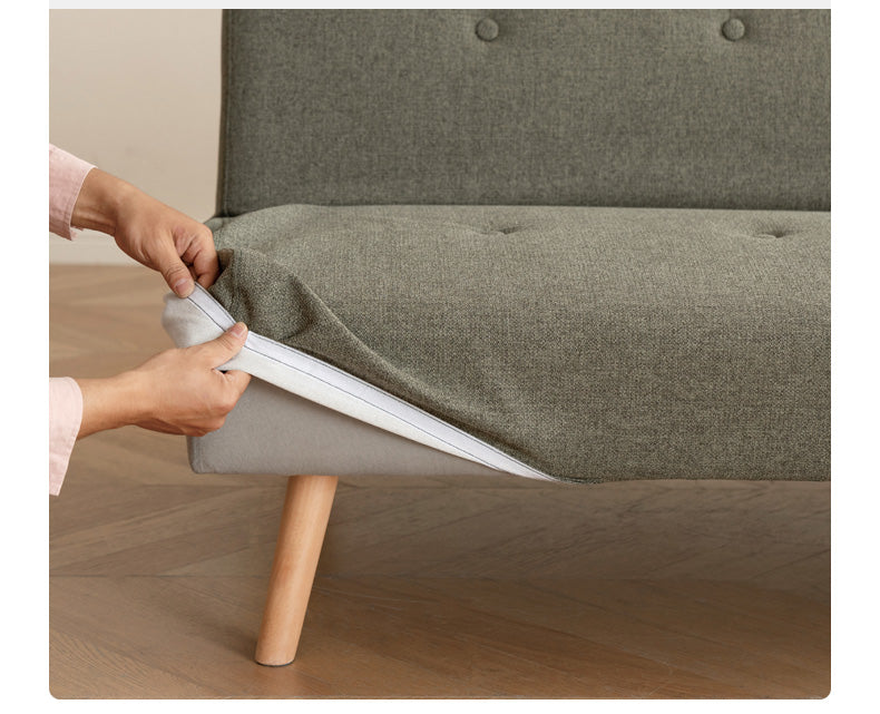 Beech Solid Wood Sleeper Sofa Modern Minimalist.
