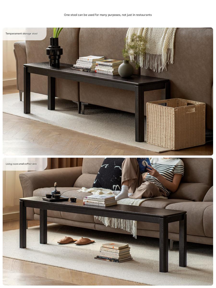 Oak Solid Wood American Modern Bench