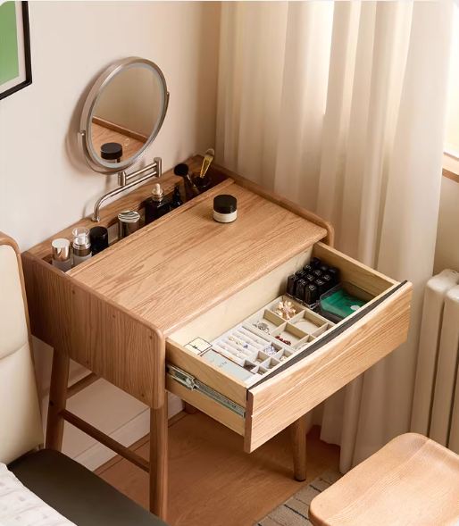 Oak Solid Wood Modern Simple Vanity Table