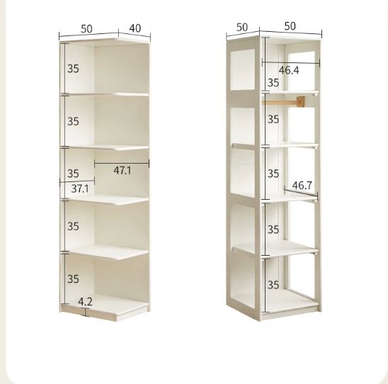 Solid Rubberwood Kids Wardrobe