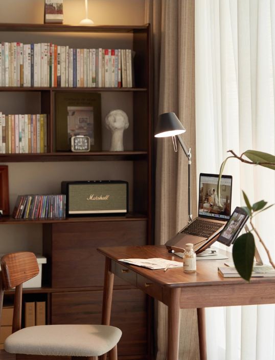 Solid Longan Hardwood, South American Walnut, Black Walnut Solid Wood Office Desk