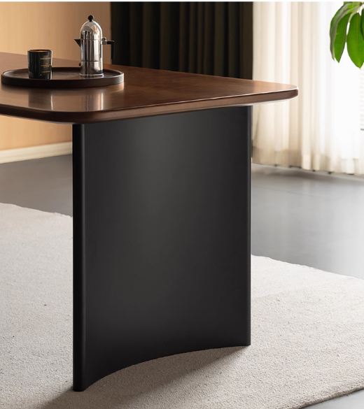 Solid Longan Hardwood Dining Table Italian Light Luxury