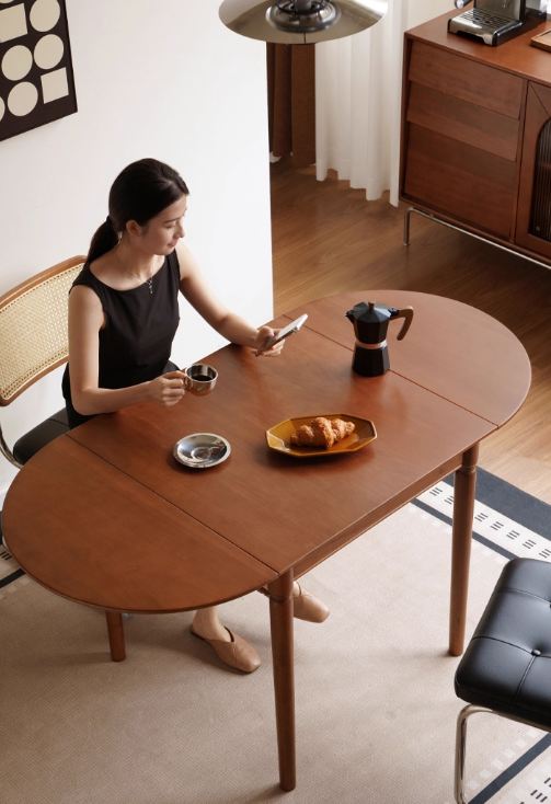 Tulipwood Solid Tulipwood Retro Dining Table