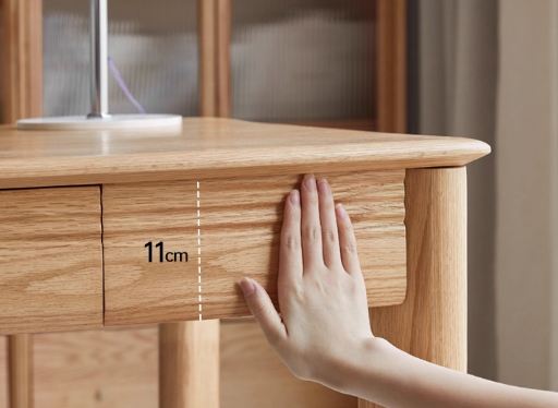 Oak, Ash Solid Wood Long Office Desk