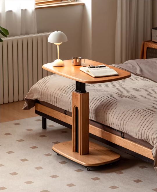 Cherry, Oak Solid Wood Lift Side Table