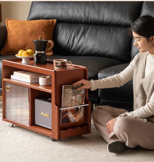 Oak, Poplar, Black Walnut Solid Wood Ancient Style Side Table