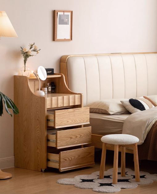 Oak Solid Wood Telescopic Vanity Table