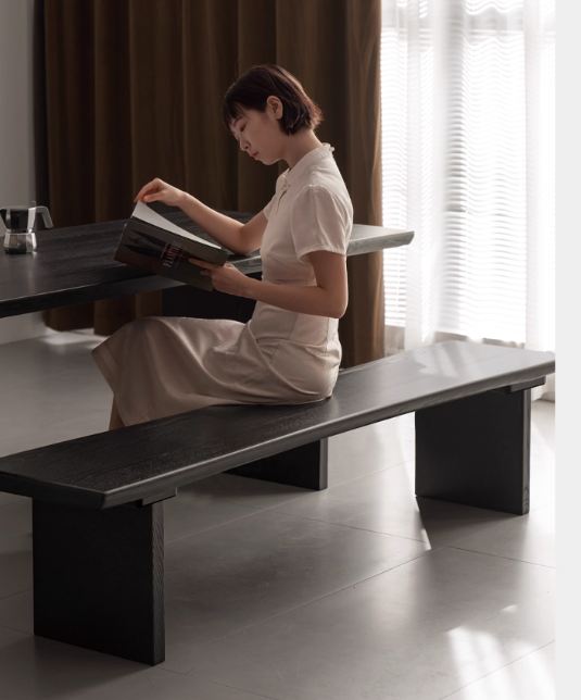 Black Walnut,Ash, South American Walnut Solid Wood Wabi Sabi Bench