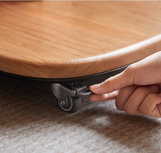 Cherry, Oak Solid Wood Elevating Desk Study Unit Mobile Desk