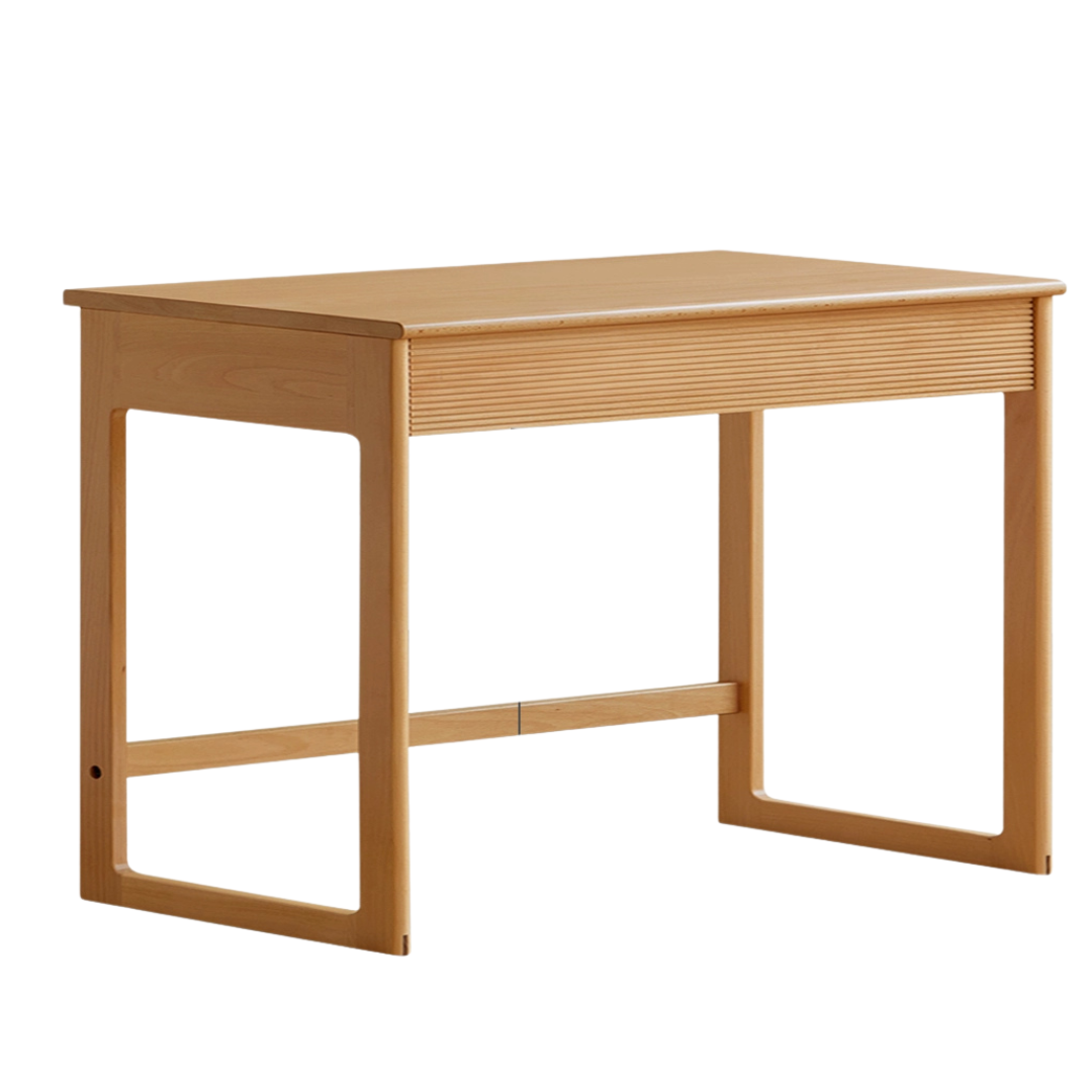 Beech Solid Wood Desk Nordic Nightstand.