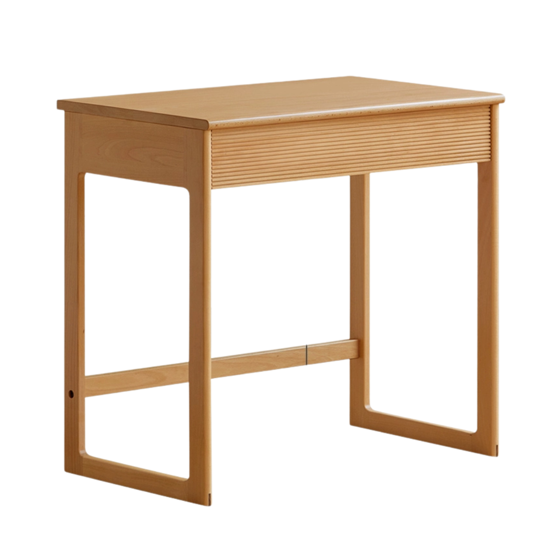 Beech Solid Wood Desk Nordic Nightstand.