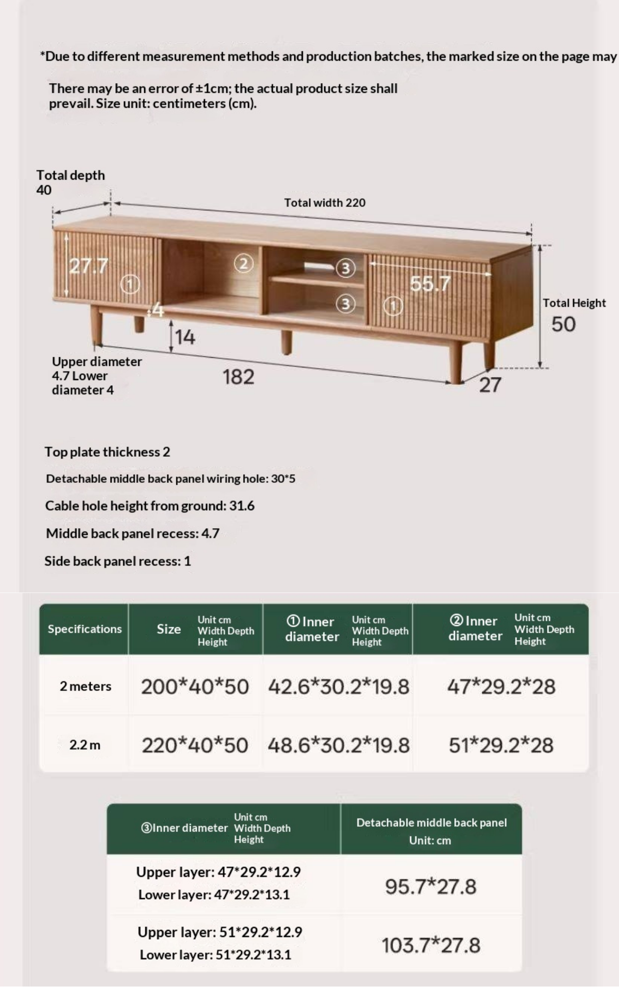 Oak Solid Wood Wall-Mounted TV Stand with Modern Minimalist Storage.
