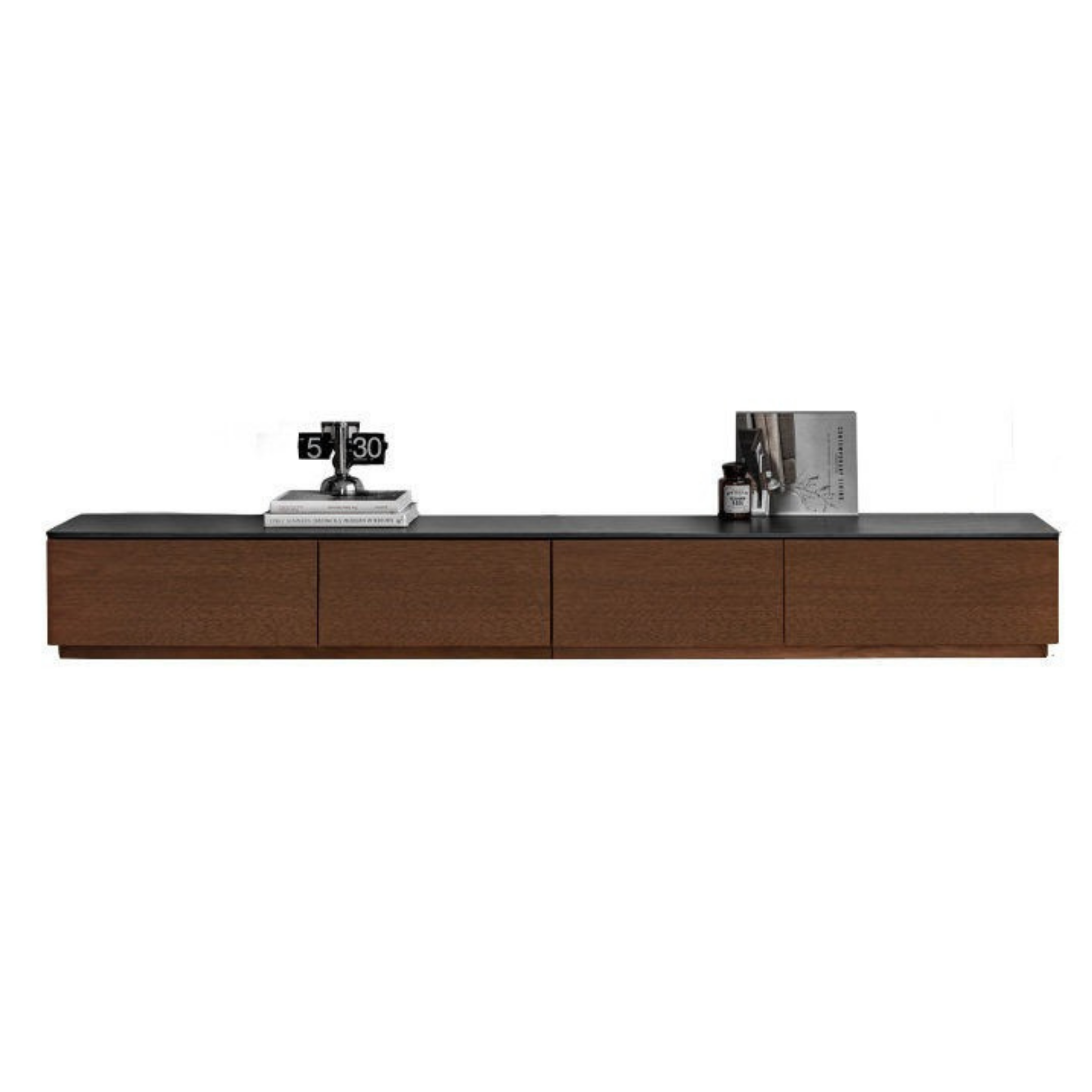 Black Walnut, Catalpa Solid Wood TV Stand Rock Slab