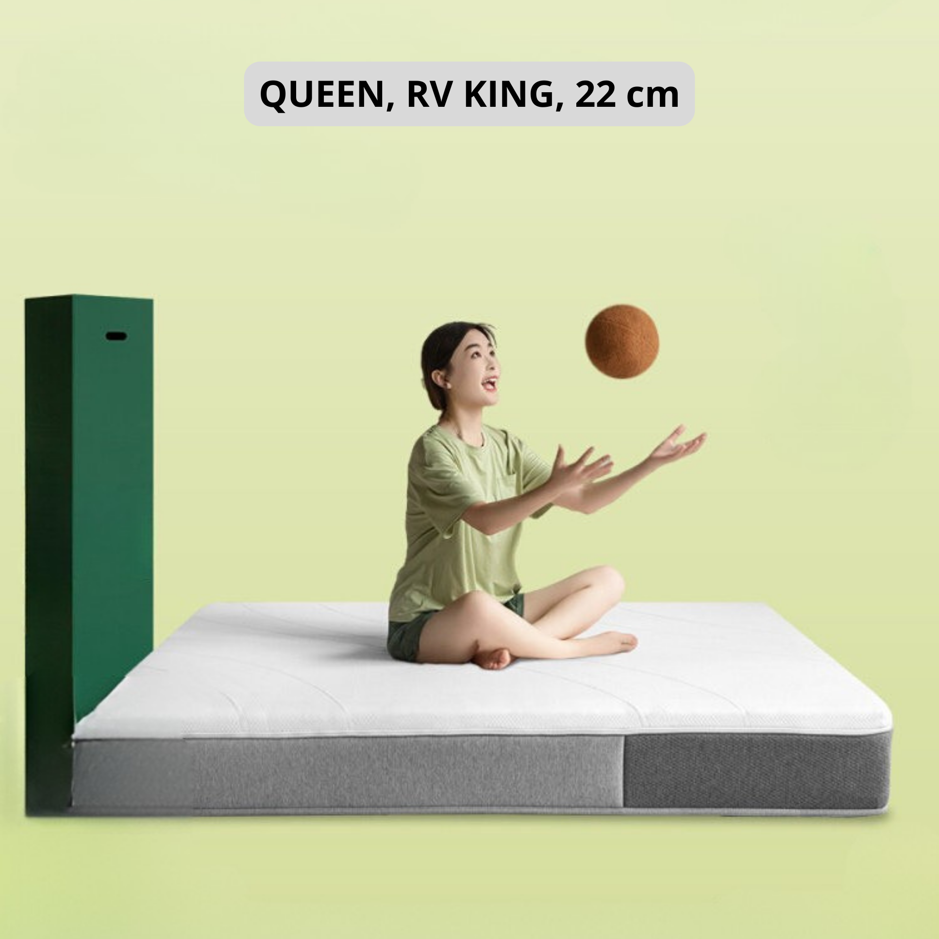 Zero-Glue Mattress Spring Mattress Antibacterial Anti-mite Sponge Mattress Roll-up Simmons Mattress 22 cm