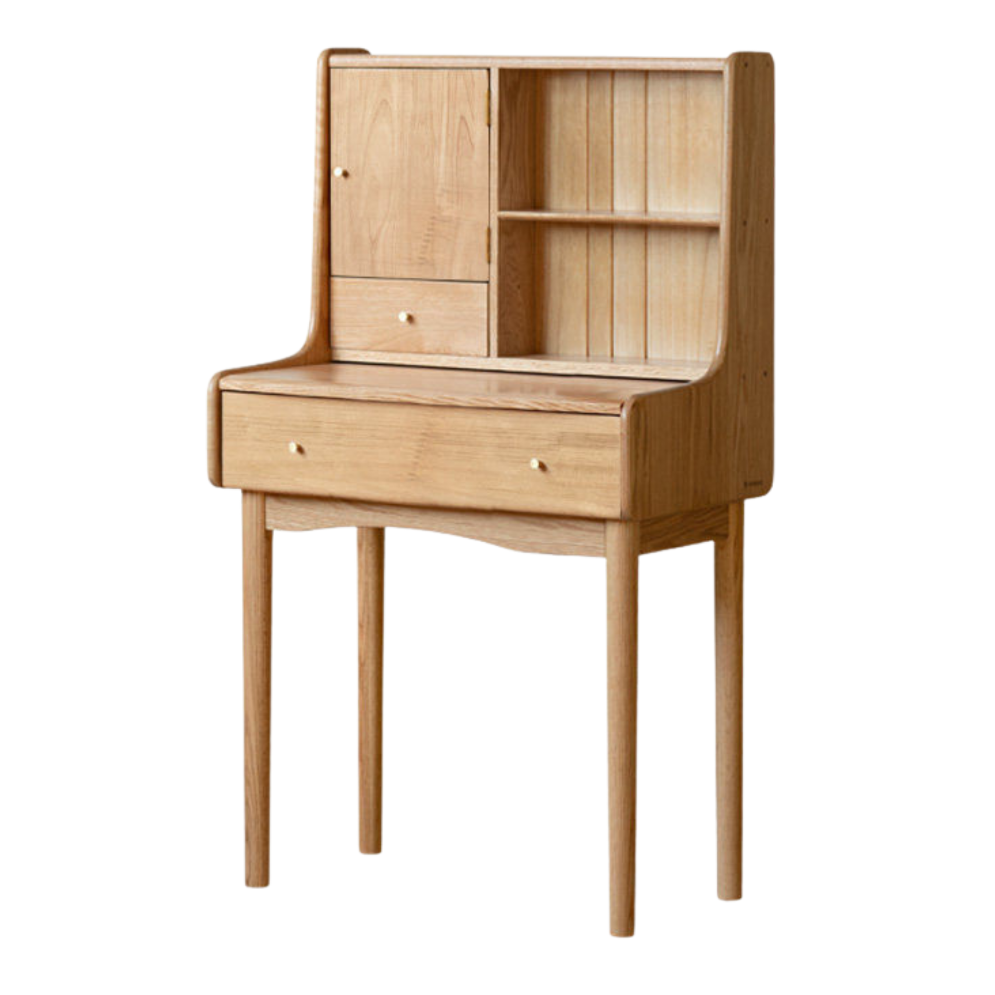 Solid RubberWood Extendable Modern Vanity Table